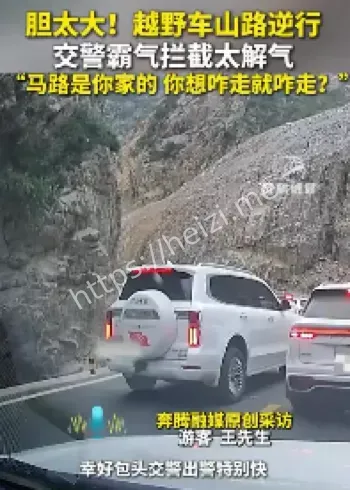 山路逆行越野车事故